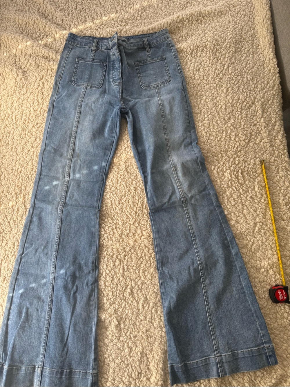 Fashion Nova Light Wash Flared Jeans